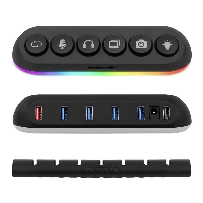 Streamplify HUB DECK 5 Contrôleur RGB noir, RVB