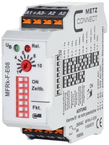 Metz Connect 11065870 MFRk-F-E08 Relais temporisé multifonction 230 V/AC 1 pc(s) 1 inverseur (RT)