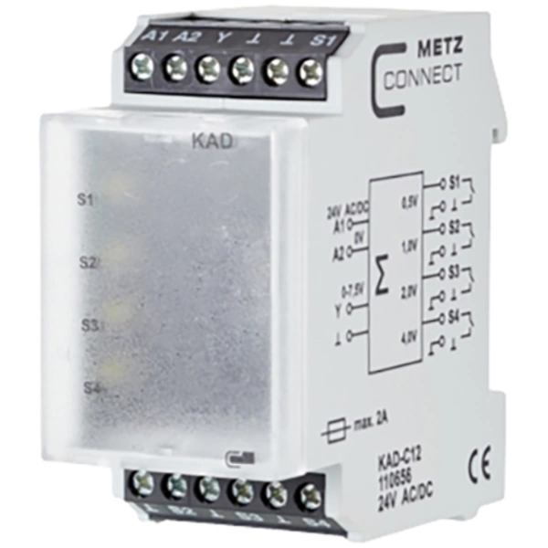 Convertisseur numérique-analogique 24, 24 V/AC, V/DC (max) Metz Connect 110656 1 pc(s) Convertisseur numérique-analogique 24, 24 V/AC, V/DC (max) Metz Connect 110656 1 pc(s)