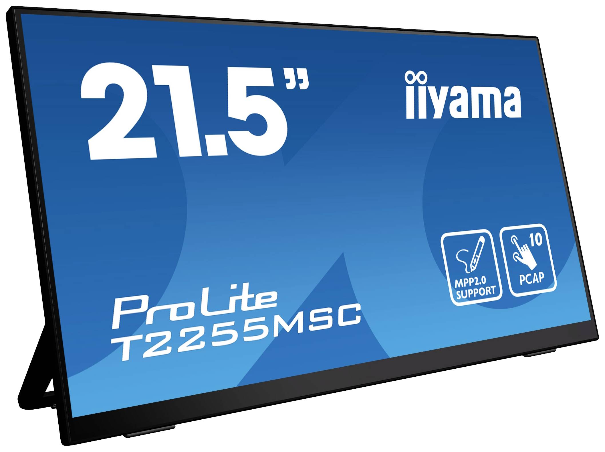 Iiyama ProLite Moniteur tactile CEE: D (A - G) 54.6 cm (21.5 pouces) 1920 x 1080 pixels 16:9 5 ms HDMI™, DisplayPort, USB IPS LED