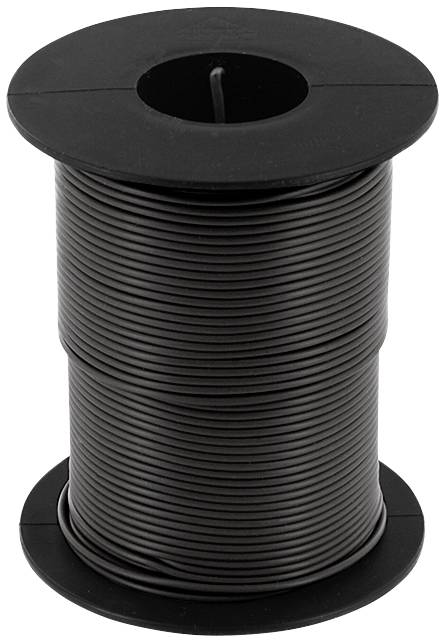 econ connect KL025SW50 Fil de câblage 1 x 0.25 mm² noir 50 m