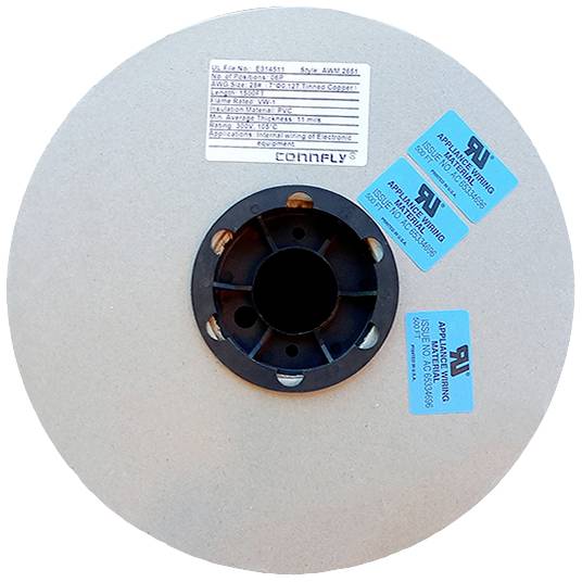 Connfly DS1057-06A282R-459.0 Câble en nappe Pas: 1.27 mm gris 457.2 m