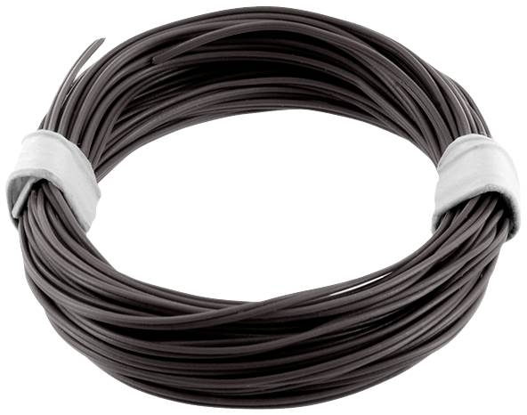 econ connect KZL2X008SW5 Fil de câblage 2 x 0.08 mm² noir 5 m