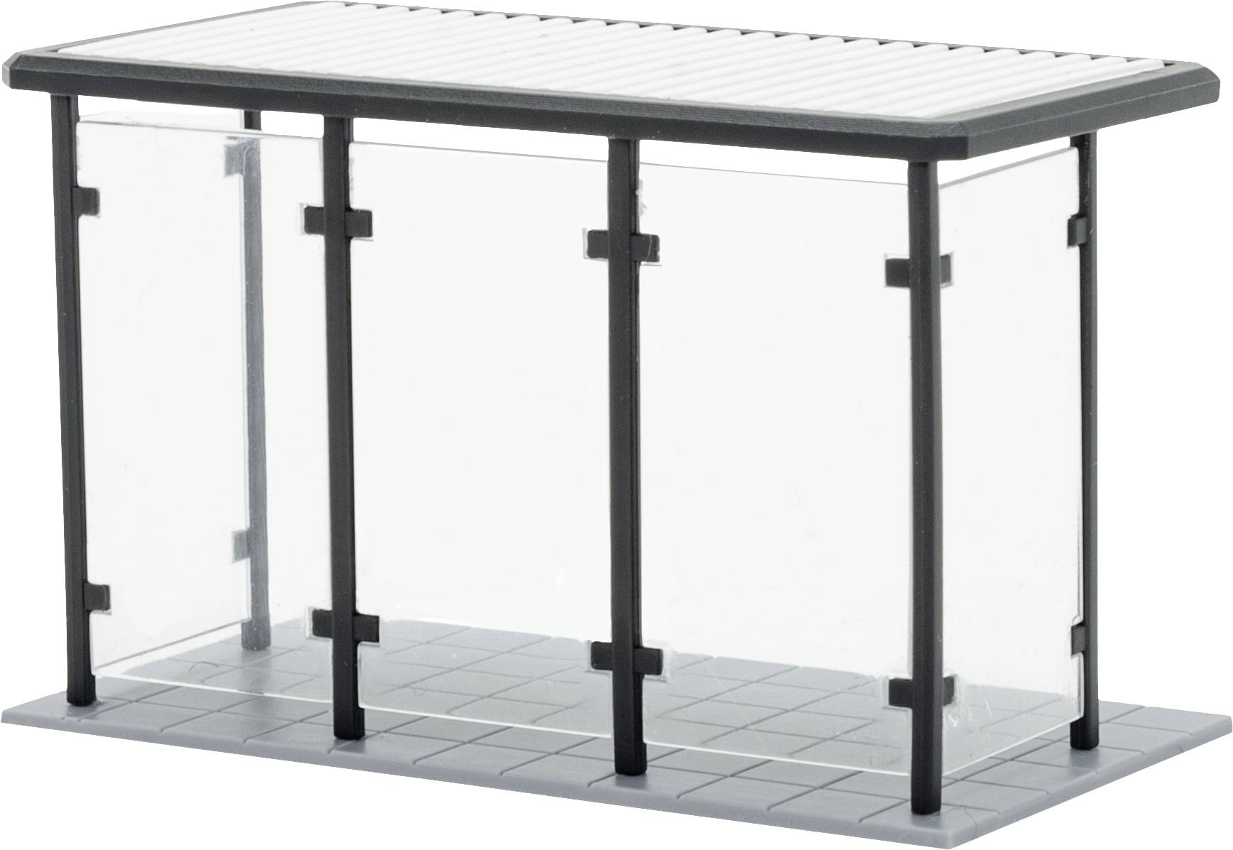 Kibri 38179 H0 Arrêt de bus avec toit plat