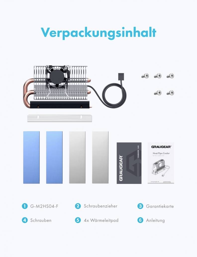 GrauGear G-M2HP04-F Refroidisseur SSD M.2