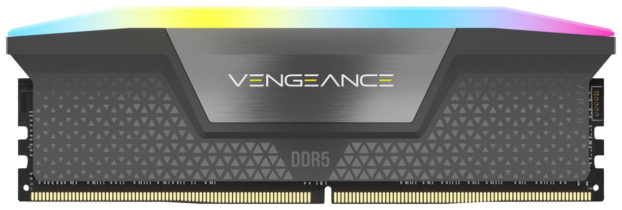 Corsair VENGEANCE RGB DDR5 Mémoire pour PC DDR5 64 GB 2 x 32 GB on-die ECC 5200 MHz DIMM 288 broches CL40-40-40-77