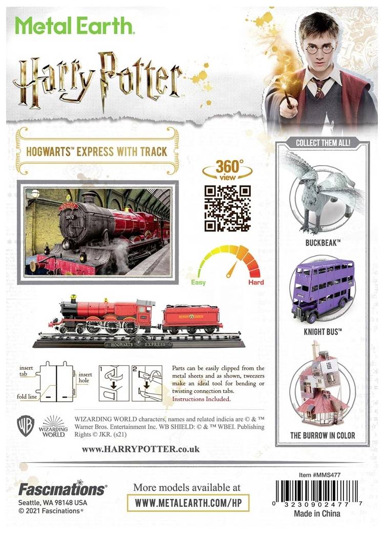 Metal Earth Harry Potter Hogwarts Express Train Kit en métal