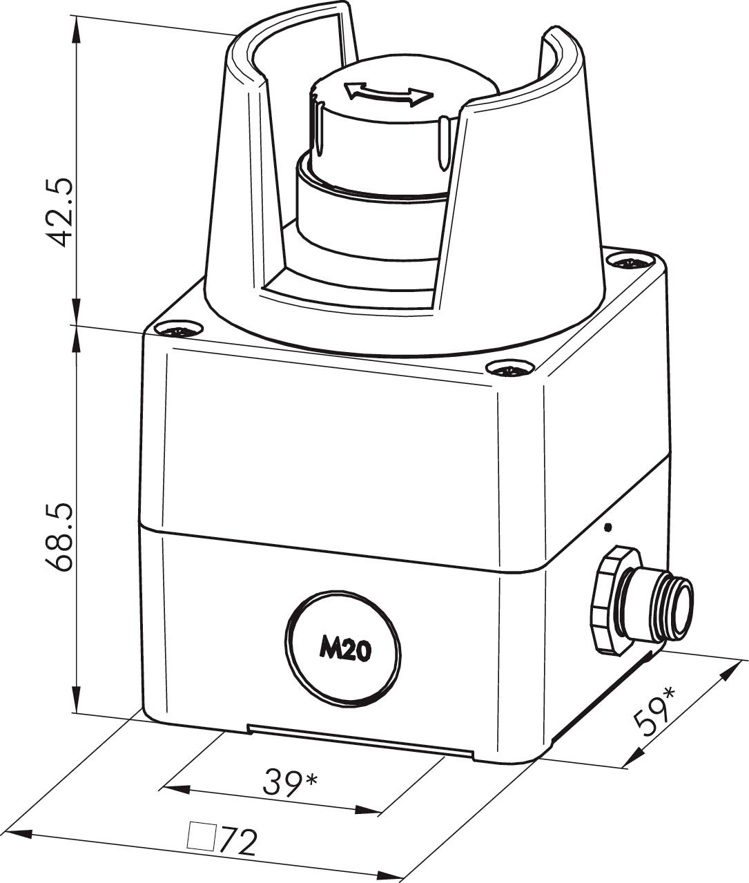 Schlegel Arrêt d'urgence IP65 1 pc(s)