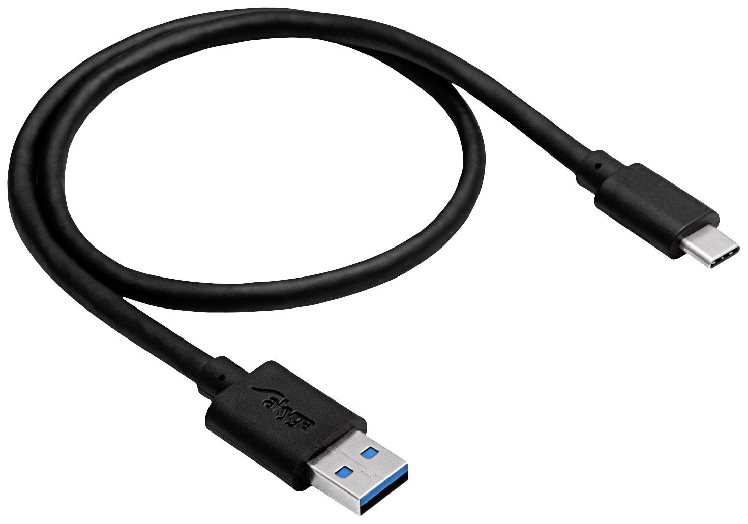 Akyga Câble USB USB-A mâle, USB-C® mâle 1.00 m noir AK-USB-15