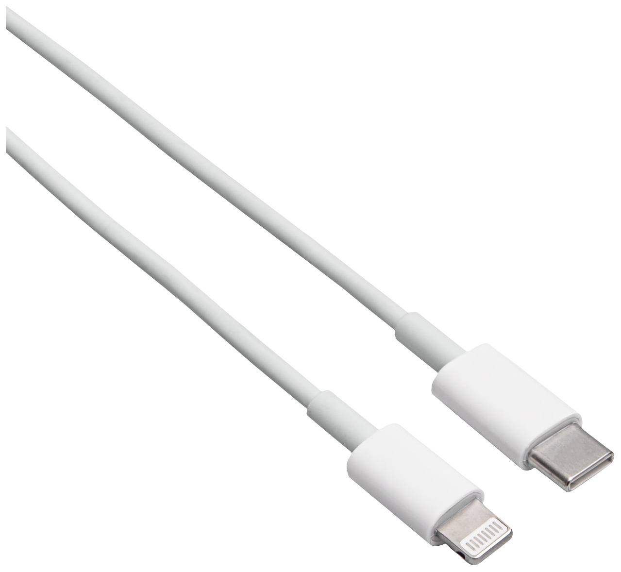 Akyga Câble USB USB-C® mâle, Connecteur Lightning 1.00 m blanc AK-USB-35