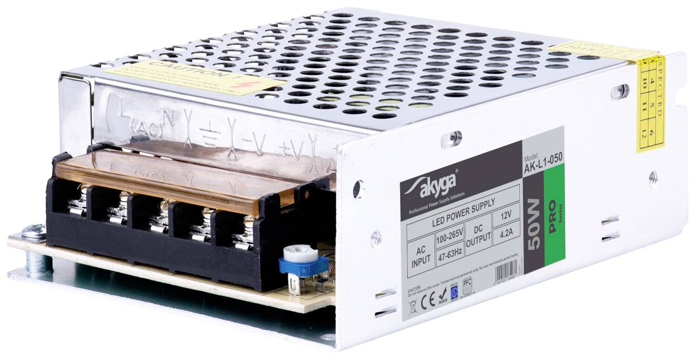 Akyga AK-L1-050 Bloc d'alimentation industriel 14 V/DC 4.2 A 50 W