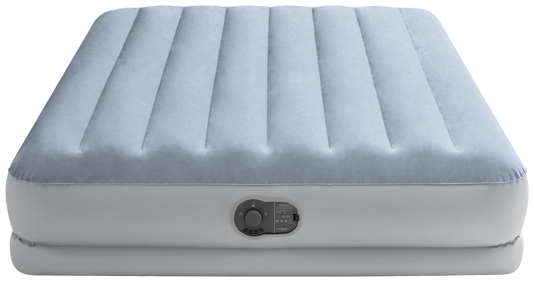 Intex 64159 QUEEN DURA-BEAM COMFORT AIRBED Matelas gonflable (L x l x H) 203 x 152 x 36 cm bleu-gris