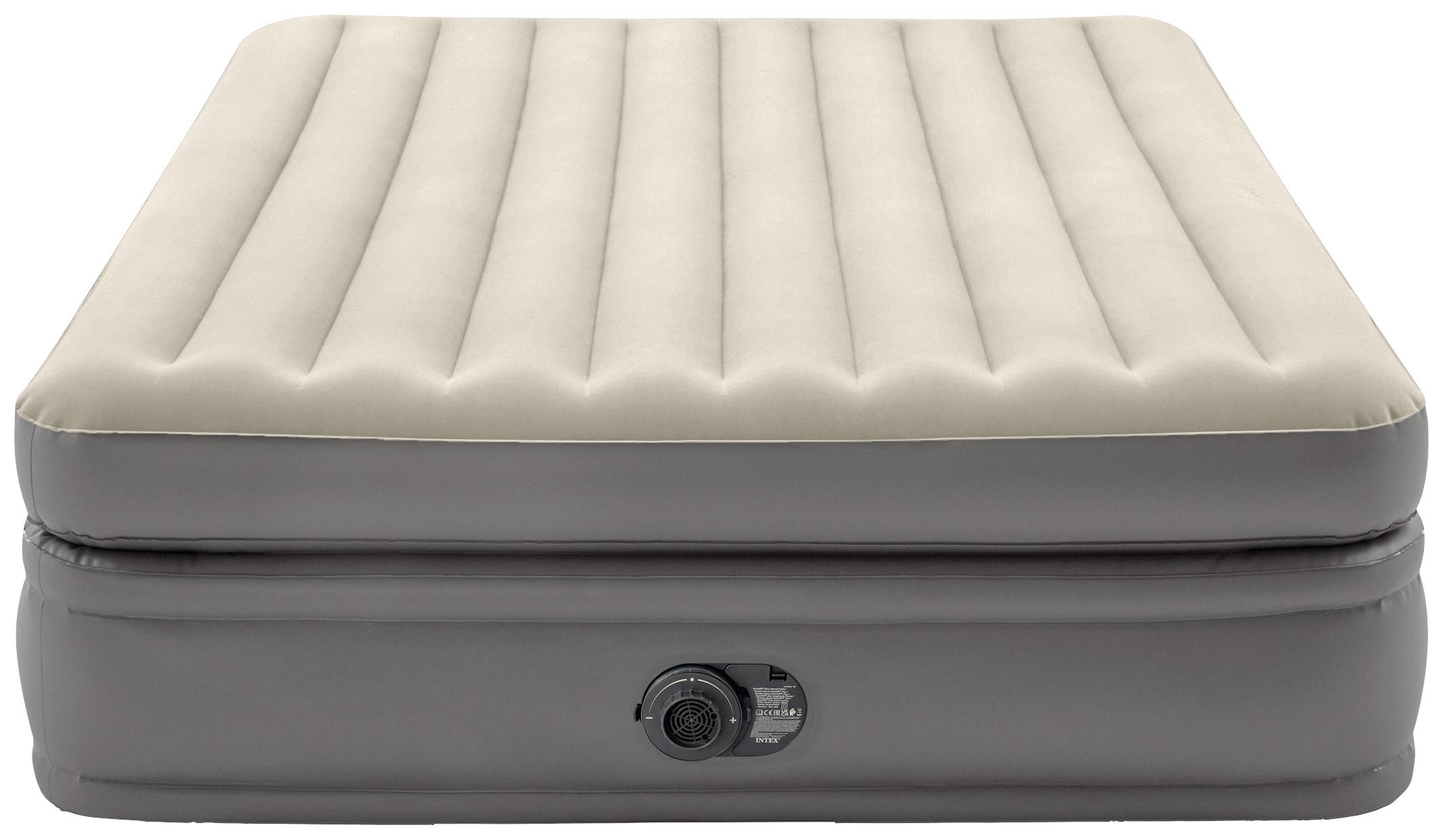 Intex 64164ND QUEEN COMFORT ELEVATED AIRBED Matelas gonflable (L x l x H) 203 x 152 x 51 cm beige, marron