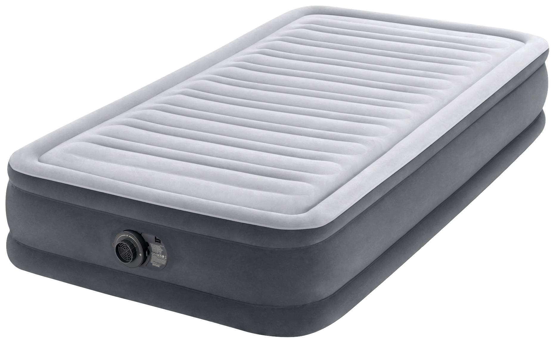 Intex 67766ND TWIN COMFORT-PLUSH AIRBED Matelas gonflable (L x l x H) 191 x 99 x 33 cm gris