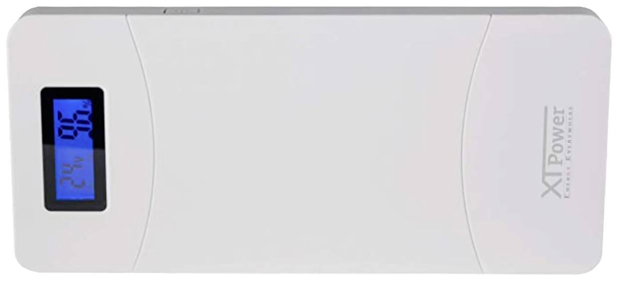 XTPower XT-16000 QC3 Powerbank (batterie supplémentaire) 15600 mAh Li-Ion USB, prise femelle DC 3,5 mm blanc affichage du statut