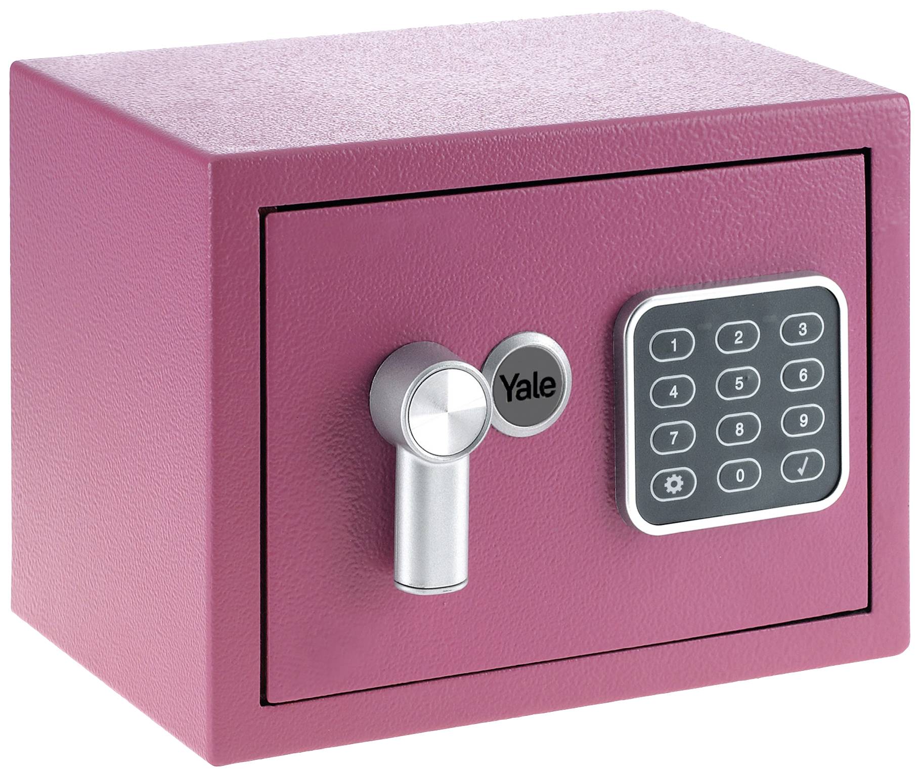 Coffre-fort Rosa avec clavier numérique digital et poignée rotative, pour le rangement sécurisé des objets de valeur.