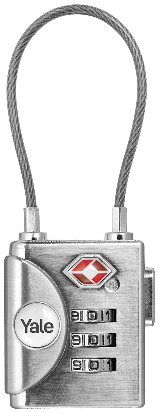 YALE YTP3/32/350/1 Cadenas 32 mm TSA argent avec serrure à combinaison