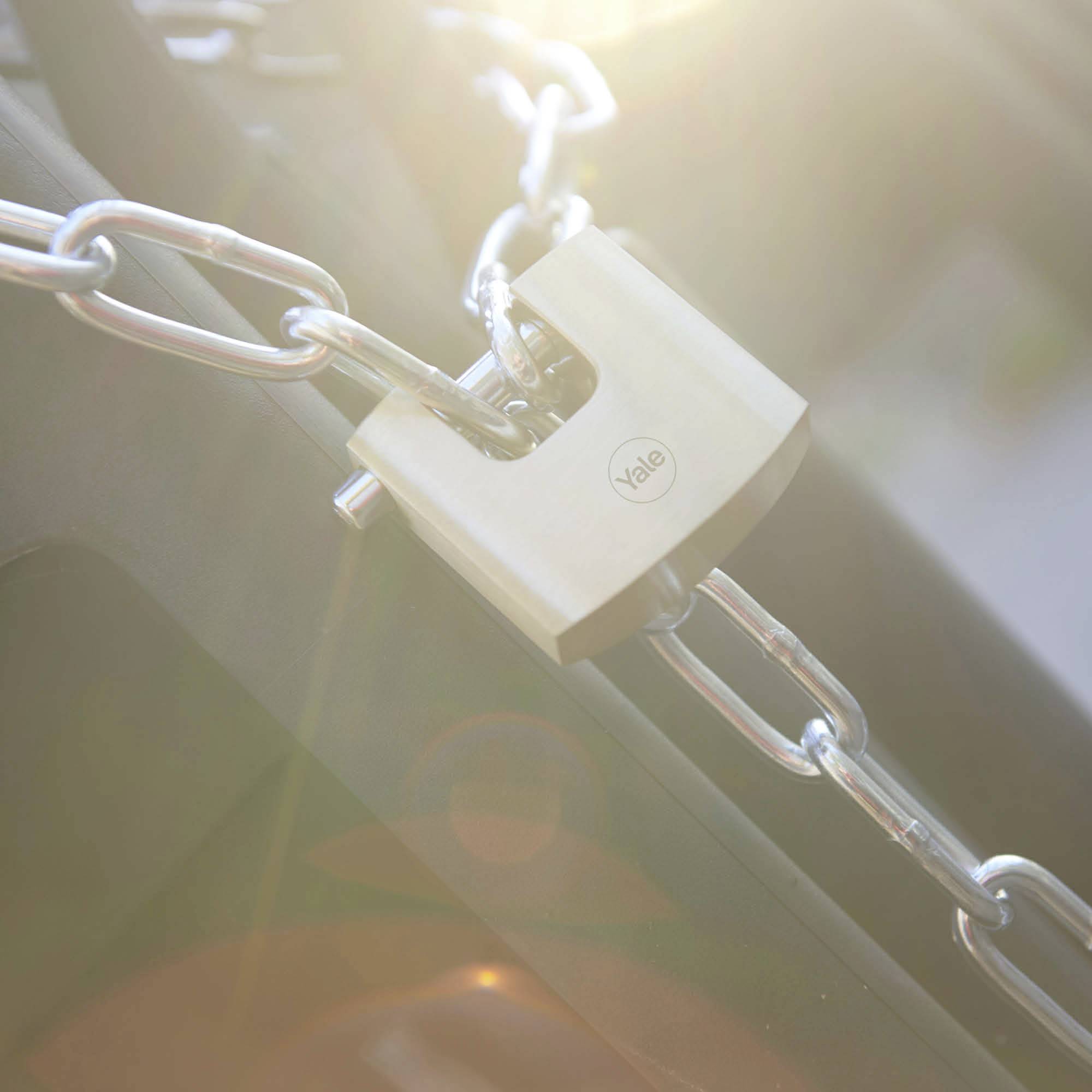 YALE Y114B/90/127/1 Cadenas 90 mm avec serrure à clé