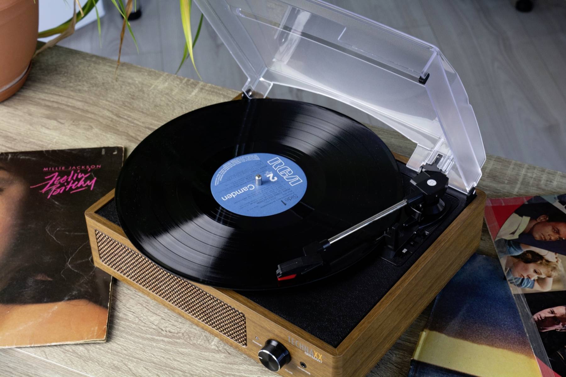 Technaxx TX-186 Platine USB entraînement par courroie marron