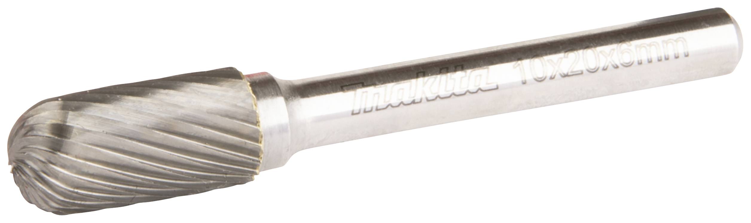 Une fraise avec une tige cylindrique et une tête conique en métal, utilisée pour le meulage et le façonnage précis des matériaux.