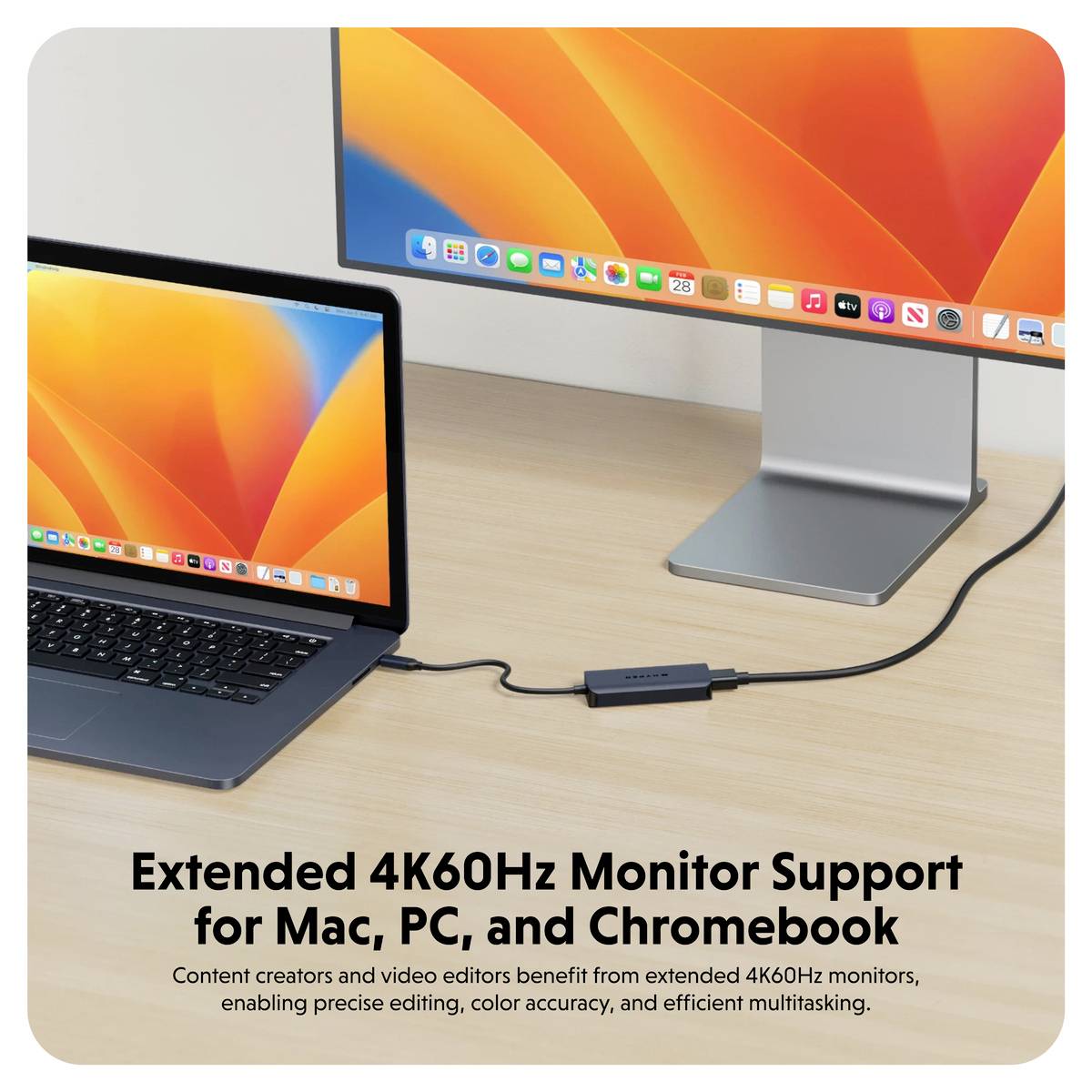 HYPER Station d'accueil USB-C® HyperDrive EcoSmart Gen.2 Hub Convient pour les marques: universel alimentation USB-C®