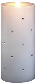 Konstsmide 1839-100 Bougie en cire véritable à LED blanc chaud blanc chaud (Ø x H) 75 mm x 168 mm minuteur, avec interrupteur