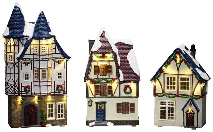 Konstsmide 4307-000 Décor à LED maison blanc chaud LED blanc chaud minuteur, avec interrupteur