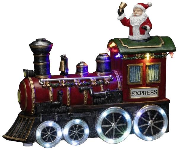Konstsmide 4258-000 Décor à LED locomotive multicolore LED multicolore avec interrupteur, avec musique