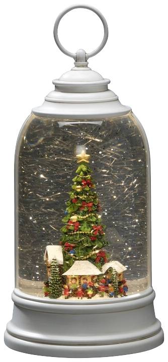 Konstsmide 4292-200 Lanterne à LED Marché de Noël blanc chaud LED blanc rempli d'eau, minuteur