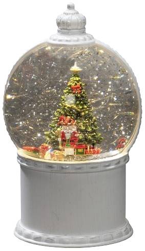 Konstsmide 4301-200 Lanterne à LED scénario de Noël blanc chaud LED blanc rempli d'eau, minuteur