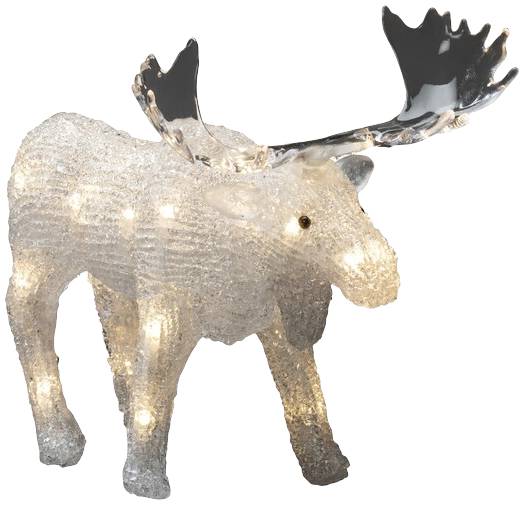 Konstsmide 6225-103 Acryl-Figur élan blanc chaud LED blanc chaud