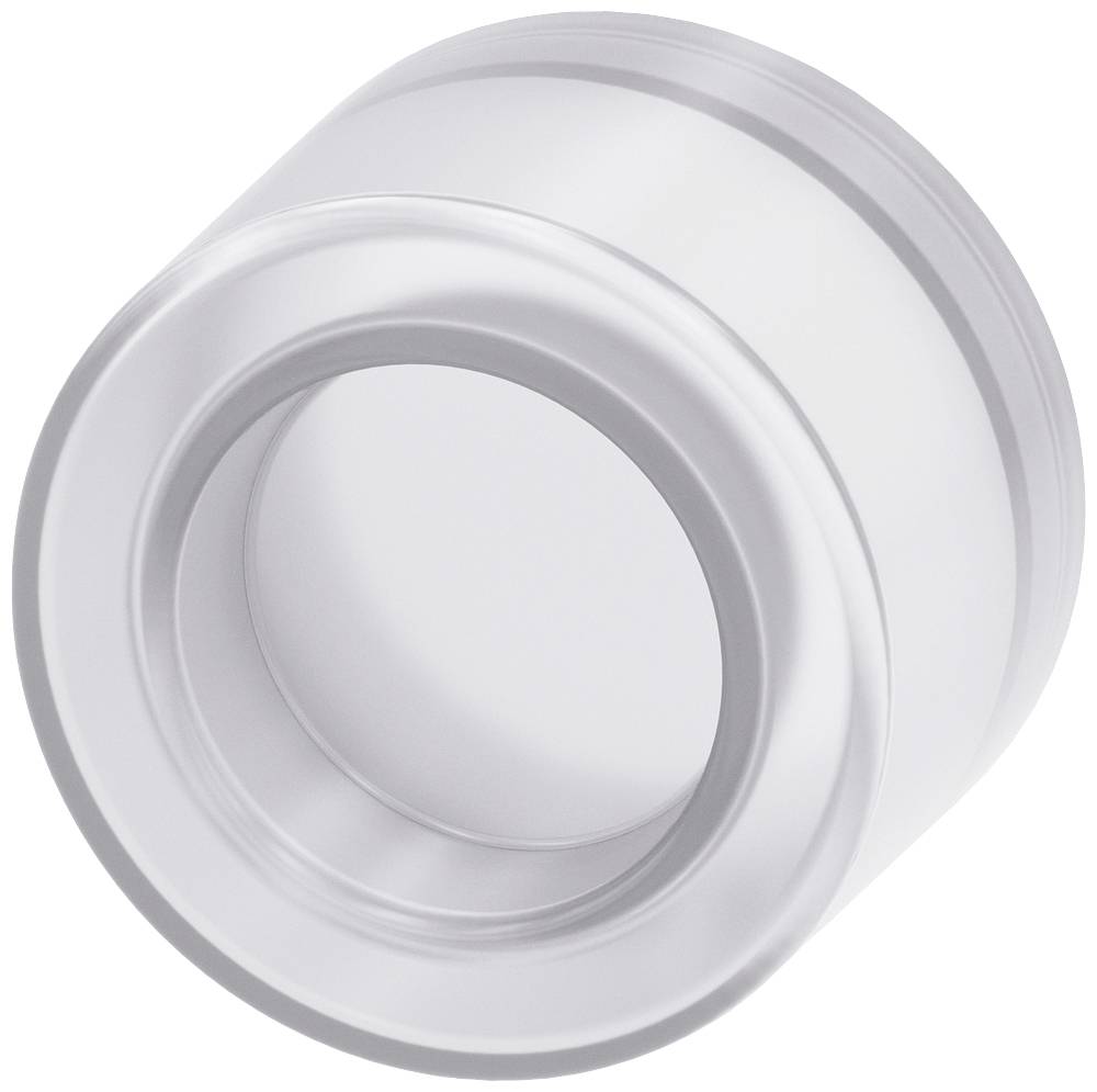 Une protection transparente en plastique de forme cylindrique, probablement partie intégrante d'un appareil ou produit plus grand.