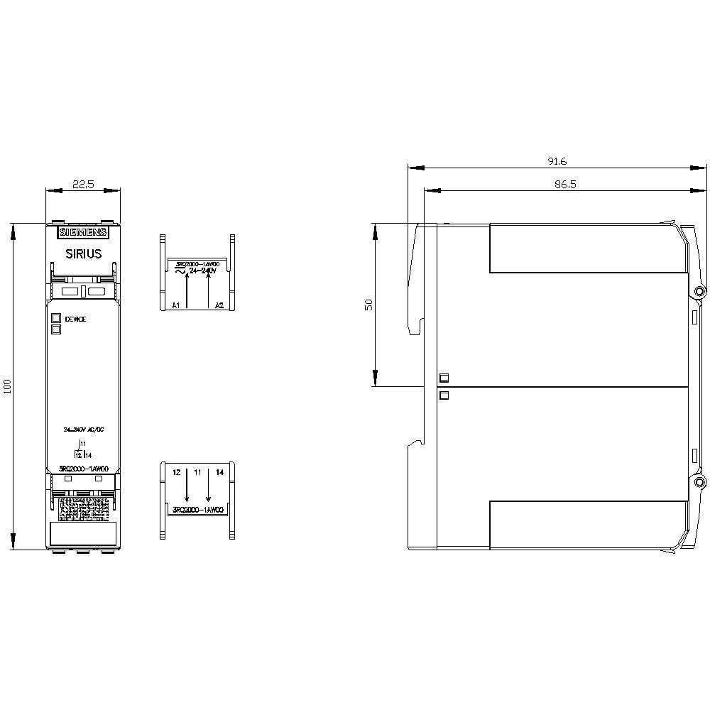 Siemens 3RQ2000-1AW00 1 pc(s)
