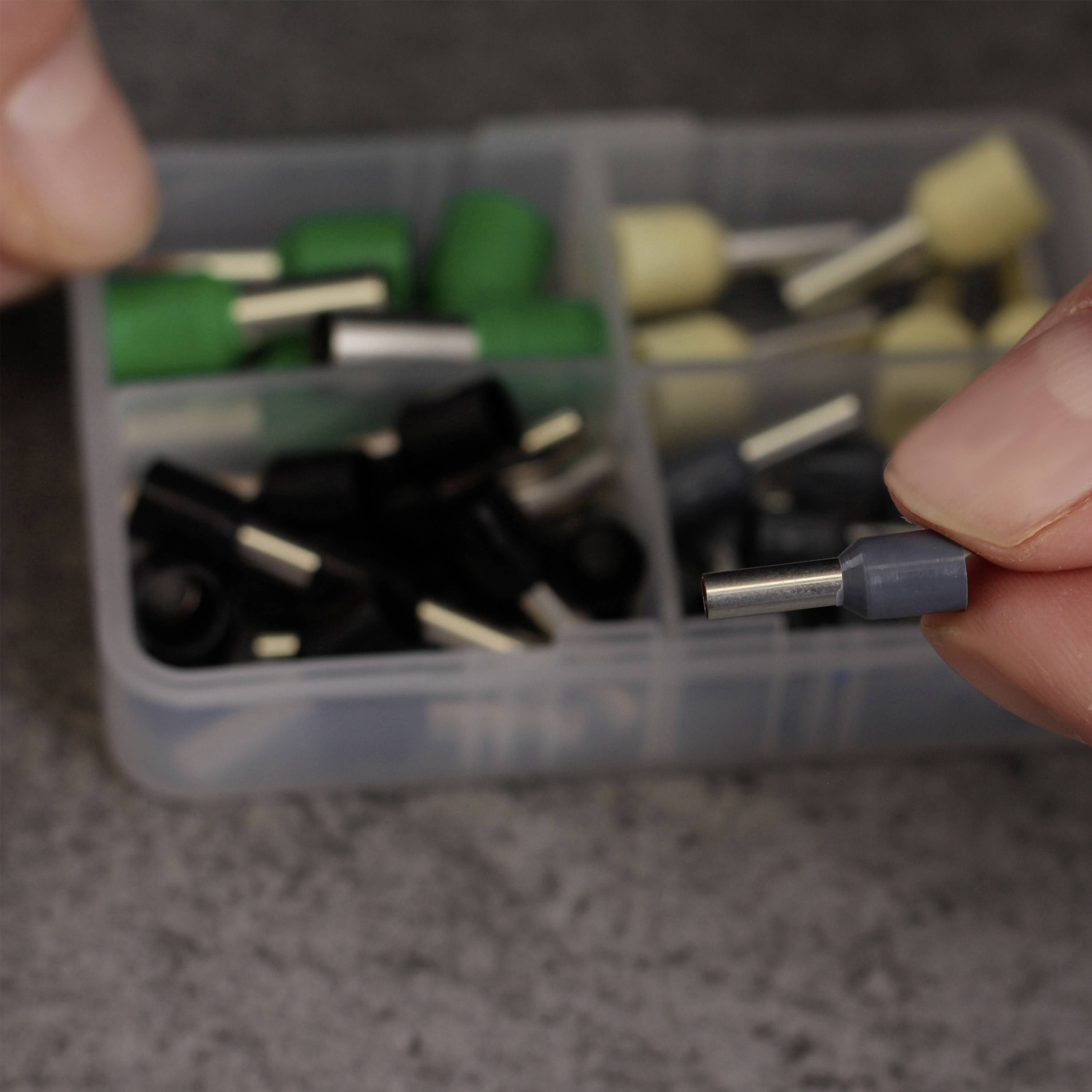 Quadrios 2010C394 Assortiment d'embouts simples 4 mm², 6 mm², 10 mm², 16 mm² partiellement isolé 45 pc(s)