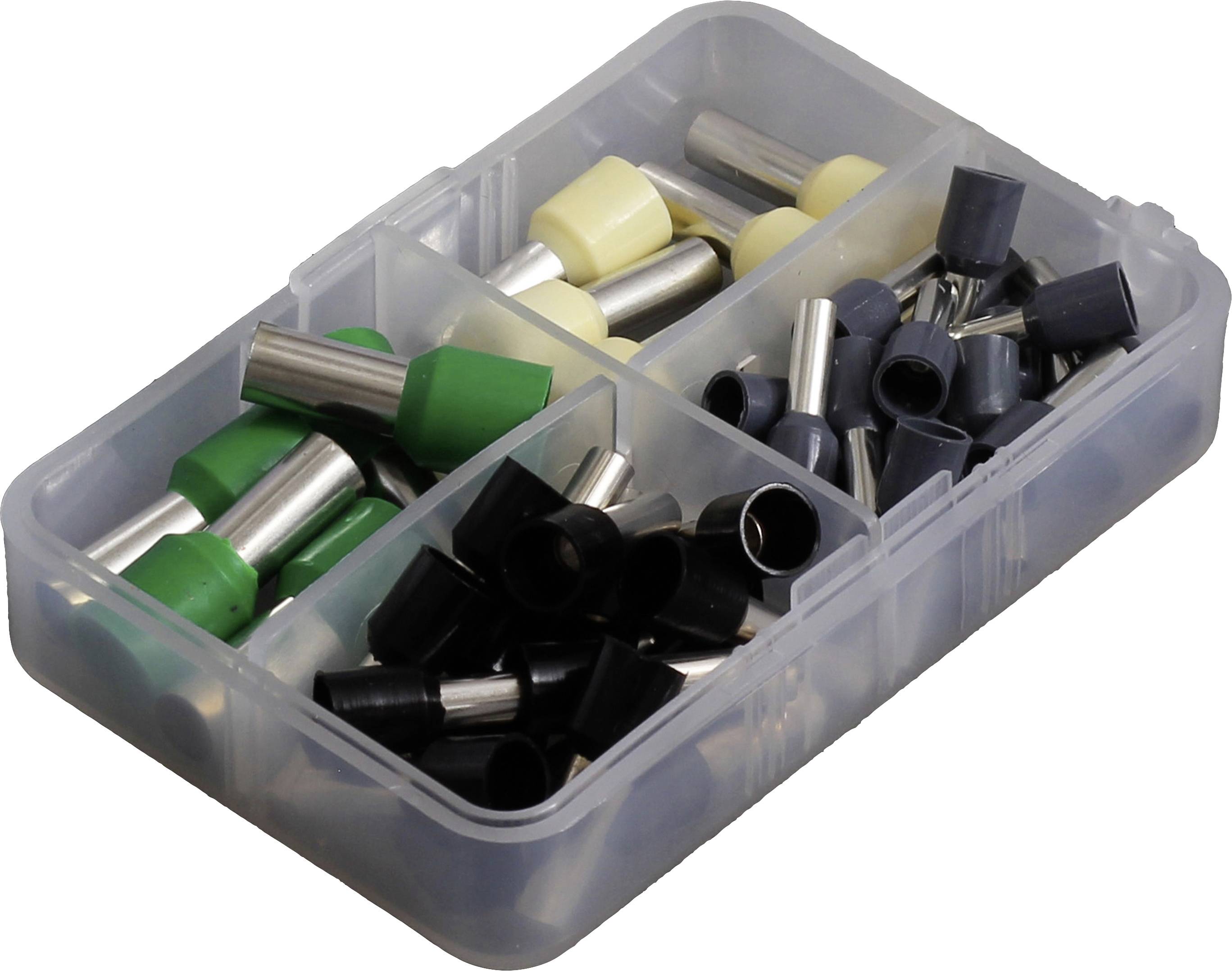 Quadrios 2010C394 Assortiment d'embouts simples 4 mm², 6 mm², 10 mm², 16 mm² partiellement isolé 45 pc(s)