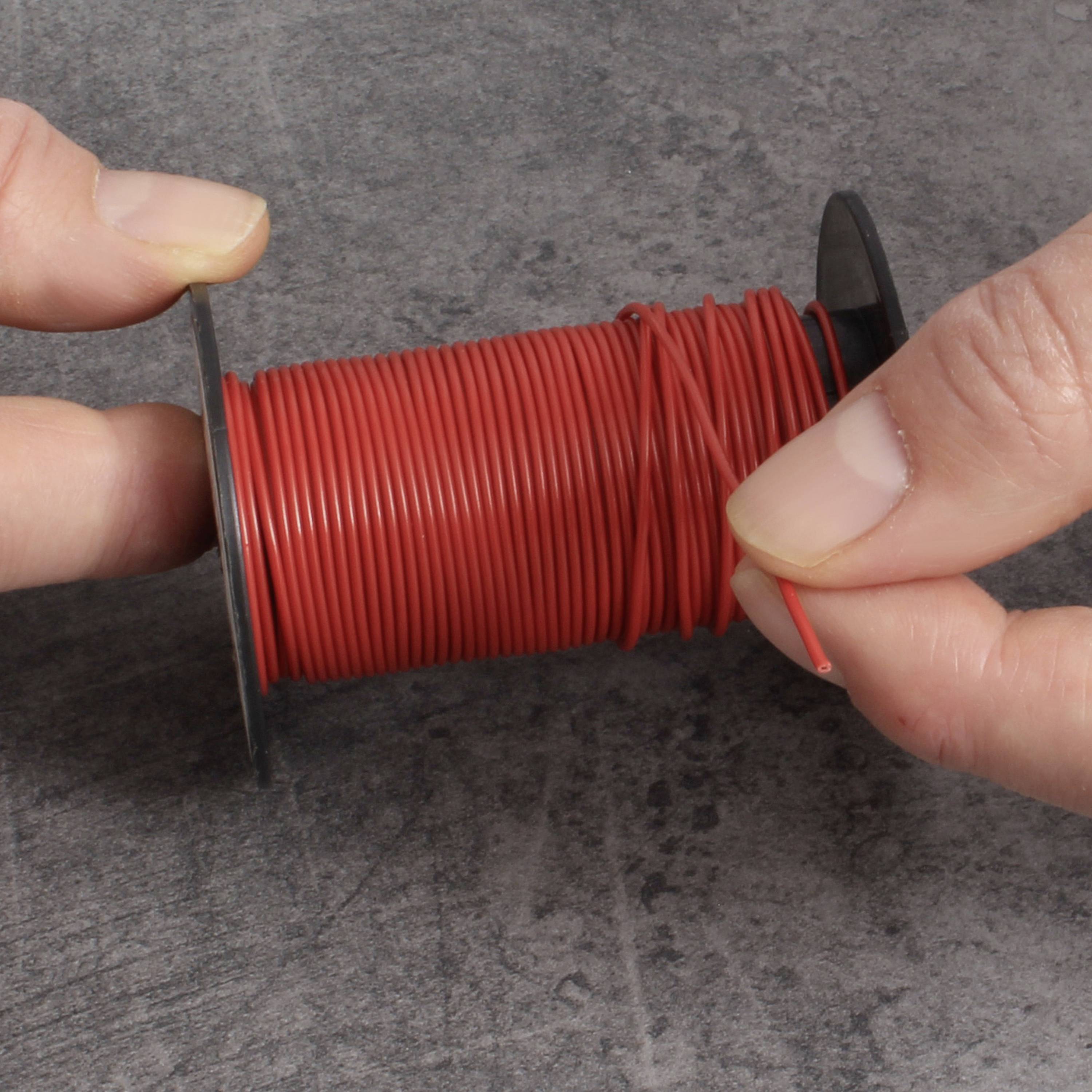 Quadrios 23CW020 Conducteur individuel 0.14 mm² rouge 50 m