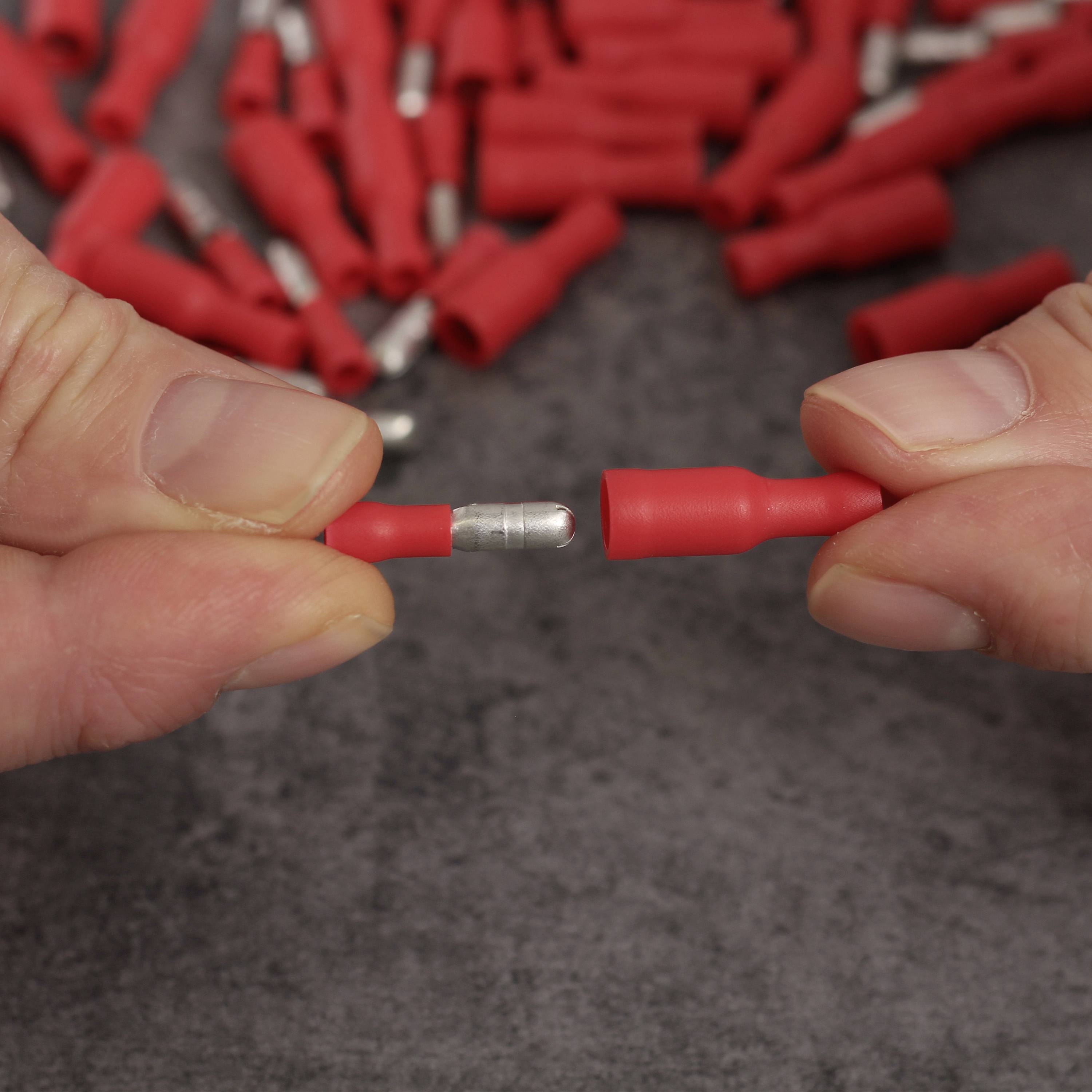 Quadrios 23C490 Cosse cylindrique mâle 0.5 mm² 1.5 mm² rouge 100 pc(s)