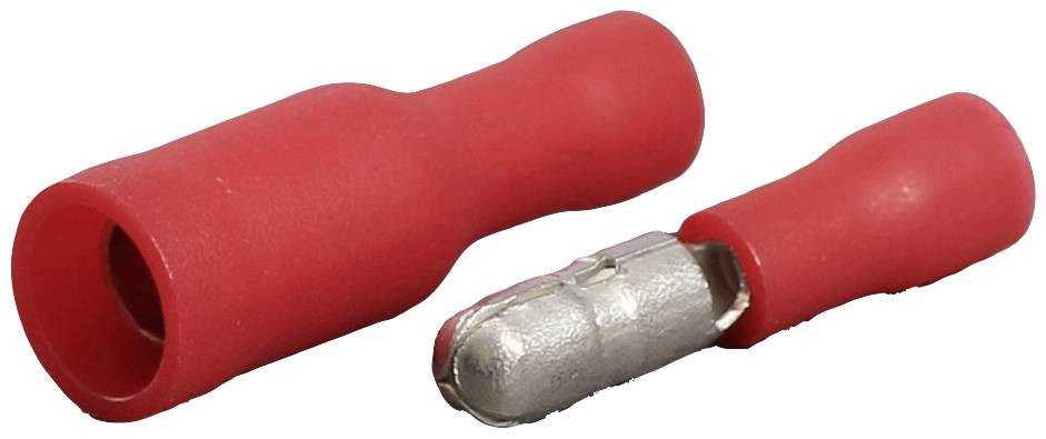 Quadrios 23C490 Cosse cylindrique mâle 0.5 mm² 1.5 mm² rouge 100 pc(s)