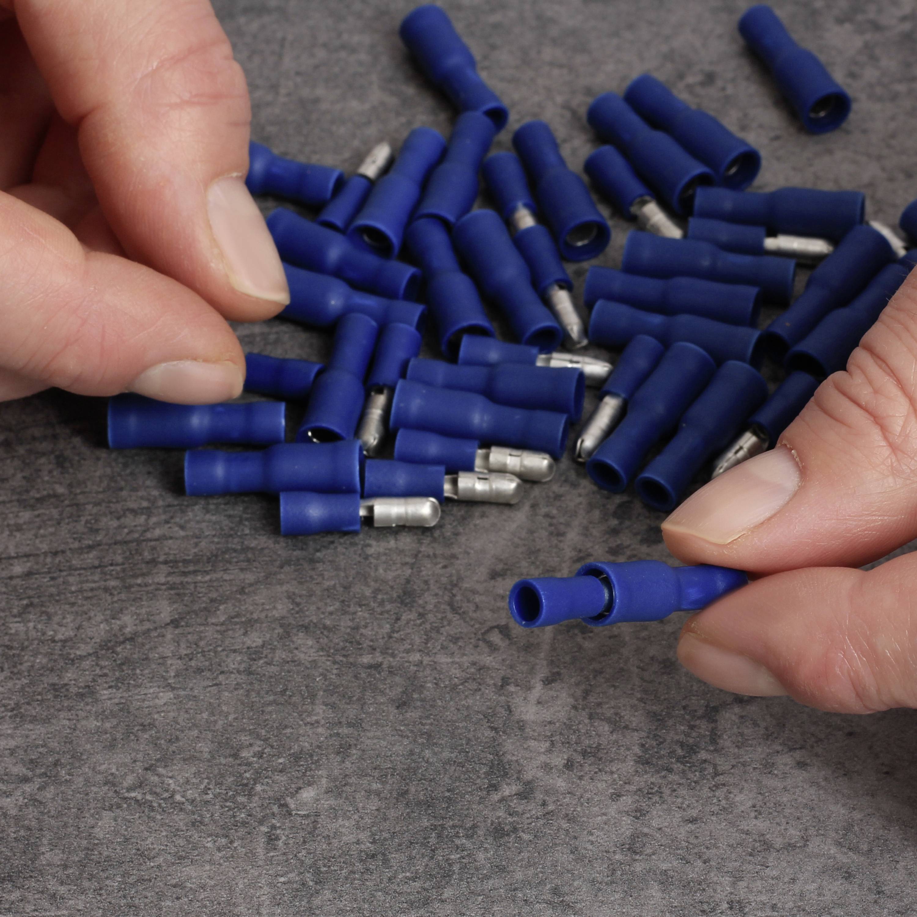 Quadrios 23C491 Cosse cylindrique mâle 1.5 mm² 2.5 mm² bleu 100 pc(s)