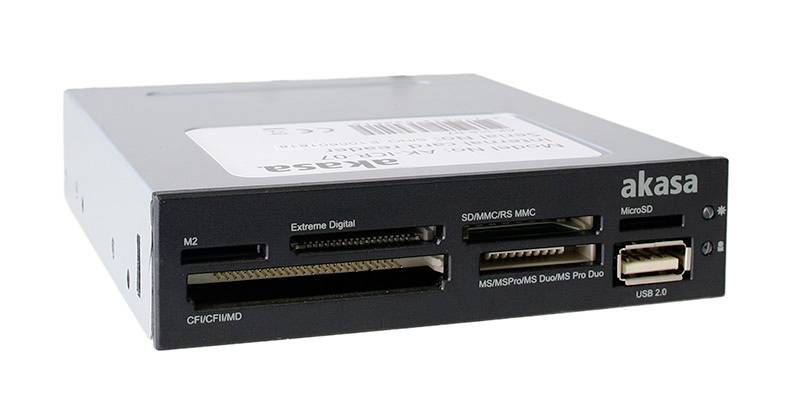 Akasa AK-ICR-07 Lecteur de carte mémoire externe USB 2.0 noir
