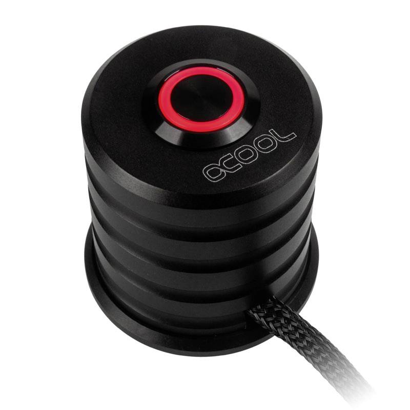 Alphacool 17434 Câble avec bouton d'alimentation noir, rouge