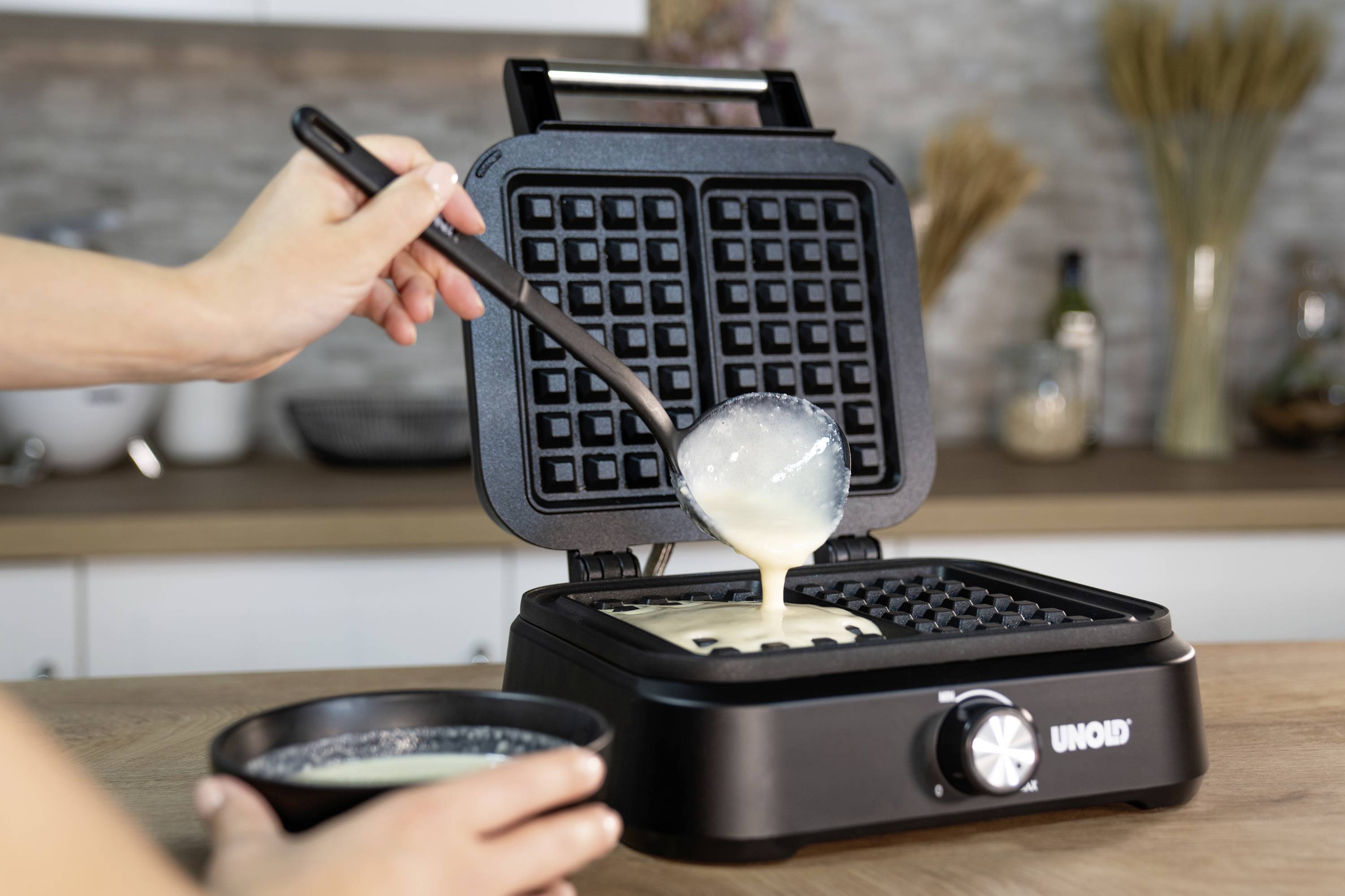 Unold Brüssel Gaufrier boîtier Cool-Touch noir