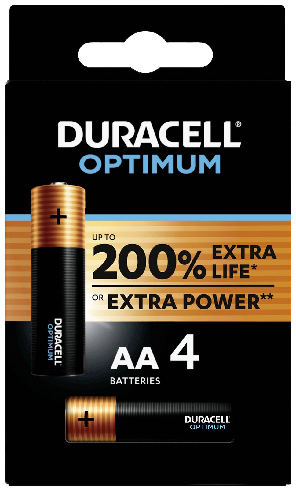 Duracell Optimum Pile LR6 (AA) alcaline(s) 1.5 V 4 pc(s)