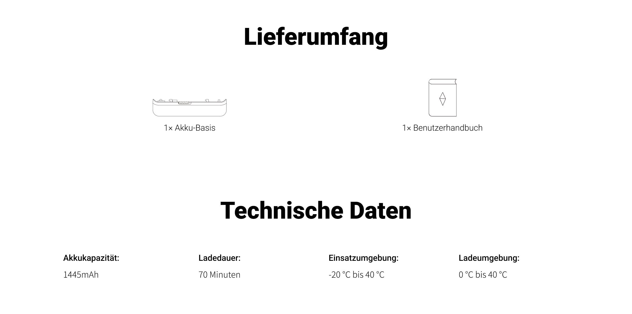 Insta360 batterie-Basis 852901