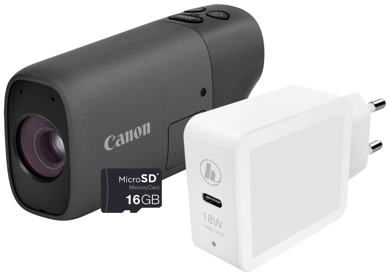 Canon PowerShot ZOOM Appareil photo numérique 12.1 Mill. pixel noir stabilisation d'image, Bluetooth, batterie intégrée, vidéo