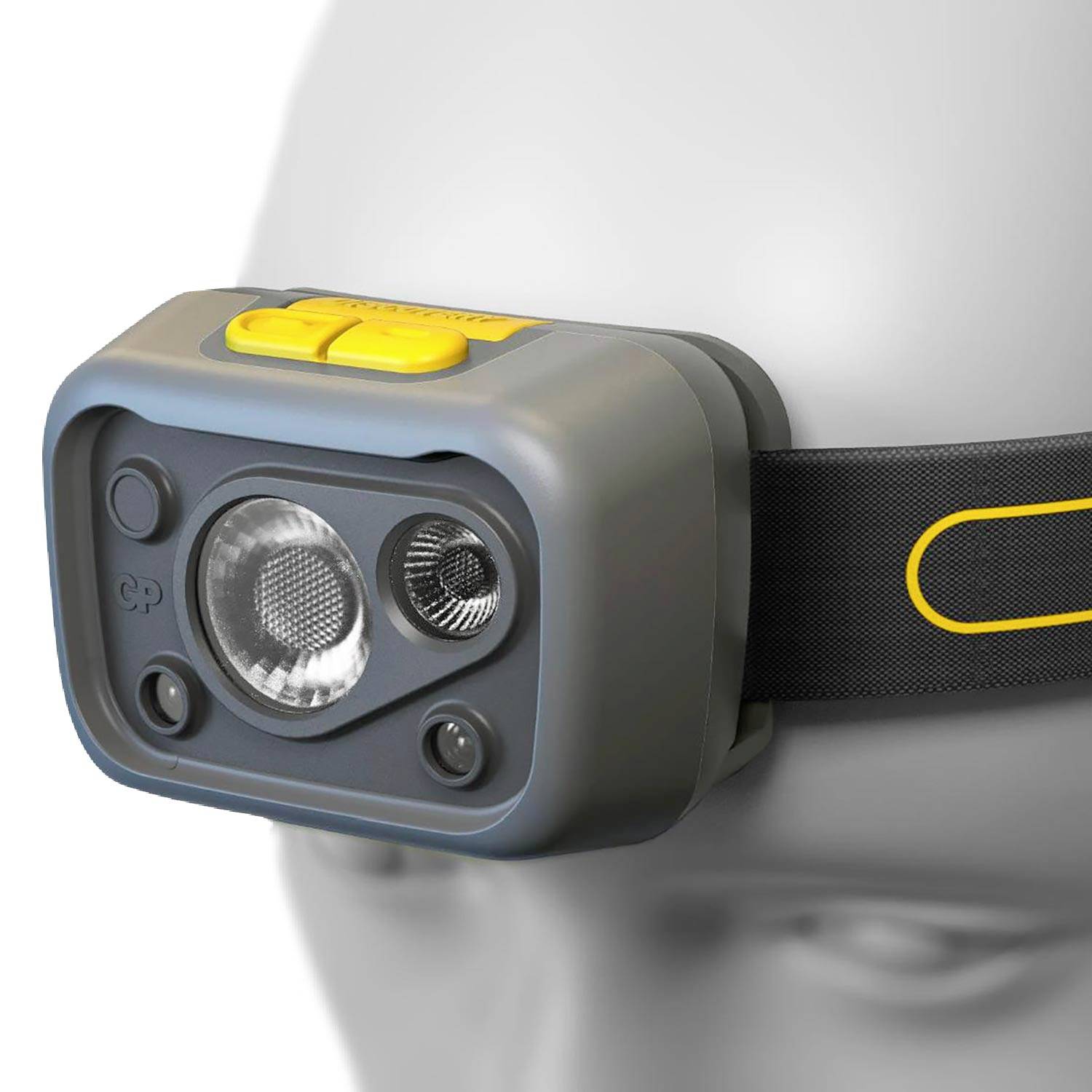 Lampe frontale LED GP Discovery GPDISHLCW54BL119 à pile(s) 375 lm 26 h GPDISHLCW54BL119