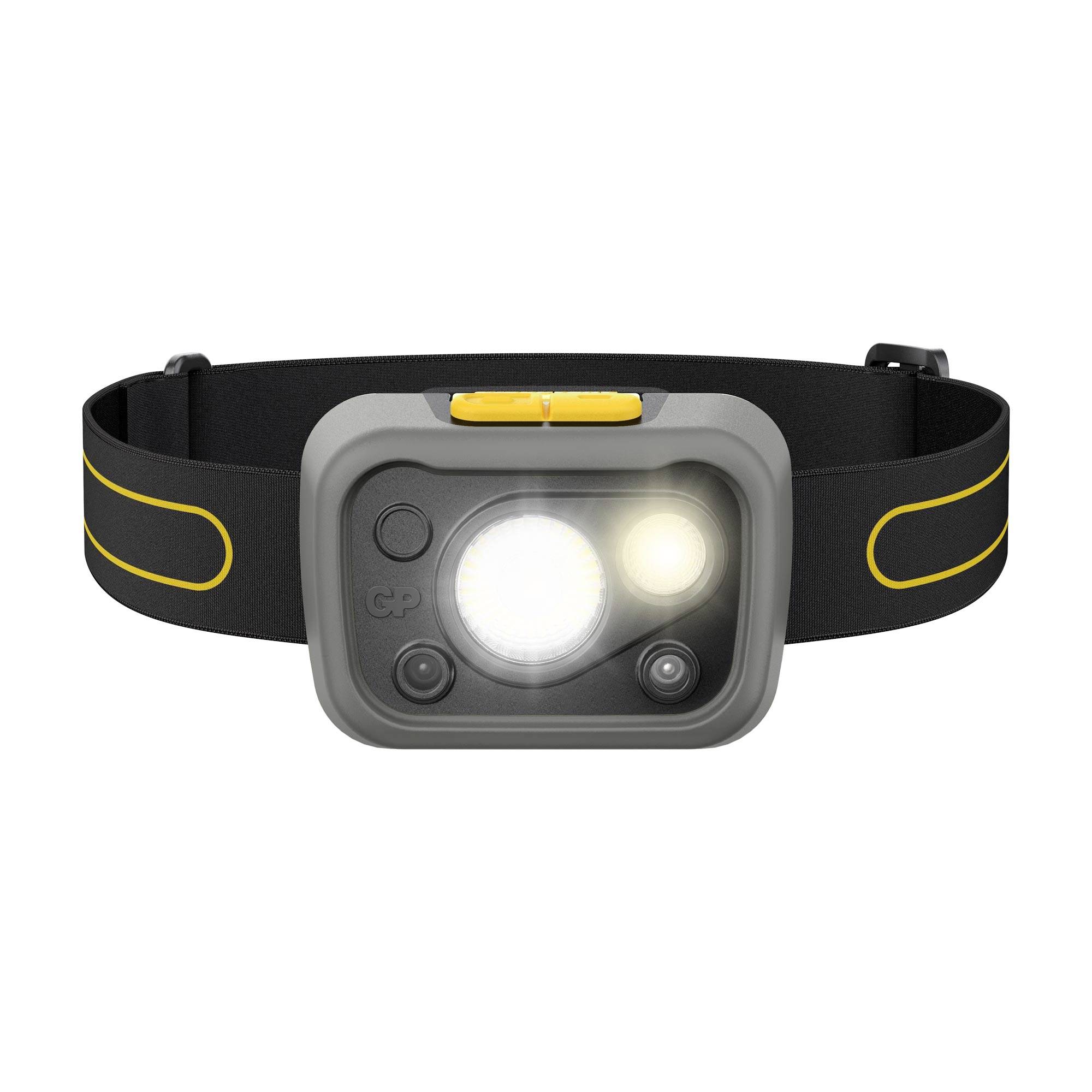 Lampe frontale LED GP Discovery GPDISHLCW54BL119 à pile(s) 375 lm 26 h GPDISHLCW54BL119