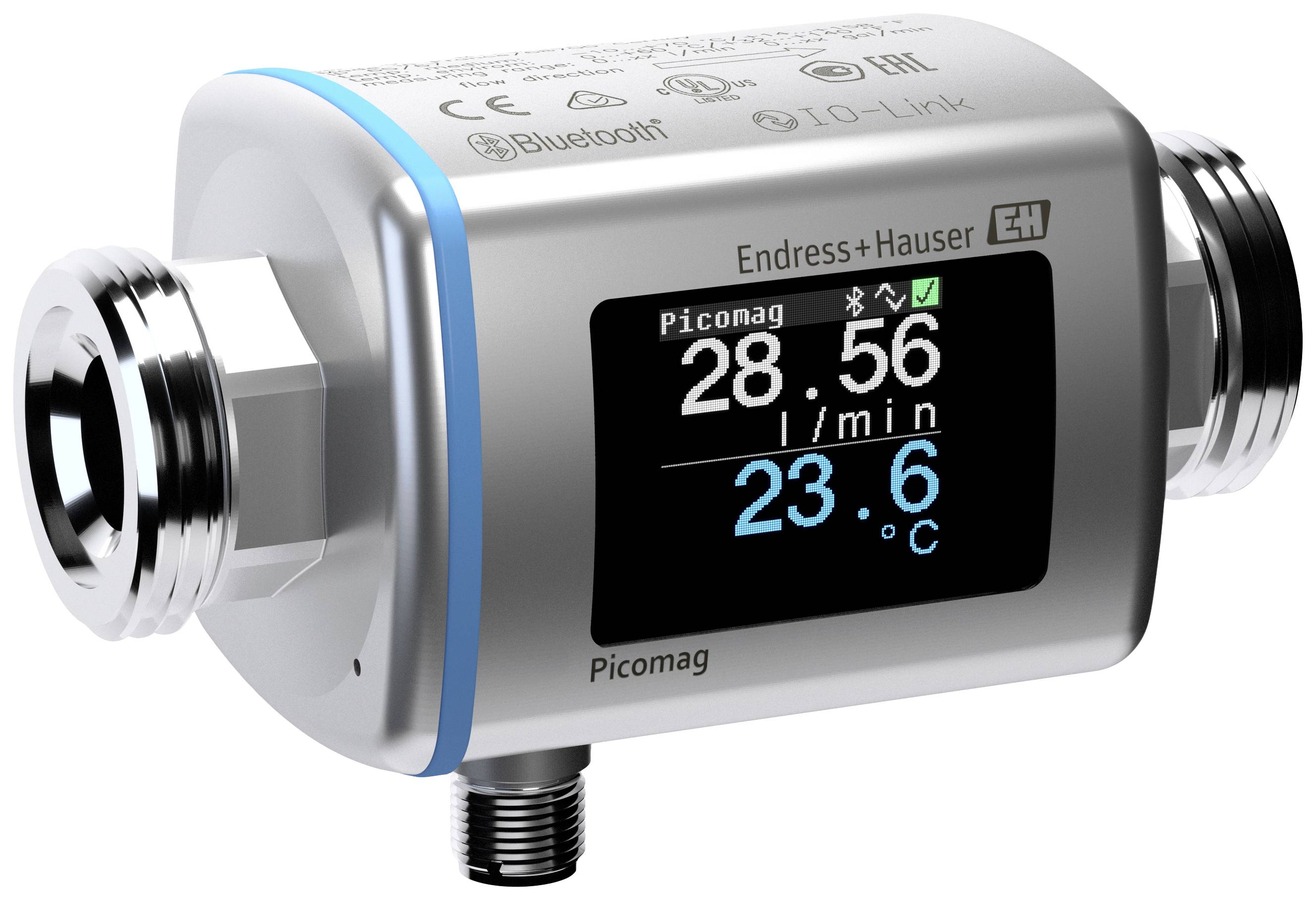 Endress+Hauser Débitmètre DMA20 DMA20-AAAAA1 Tension de fonctionnement (gamme): 18 - 30 V Plage de mesure: 0.1 - 75 l/min 1 pc(s)