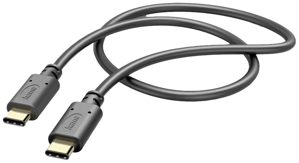 Hama Câble de charge USB USB 2.0 USB-C® mâle, USB-C® mâle 1.00 m noir 00201589