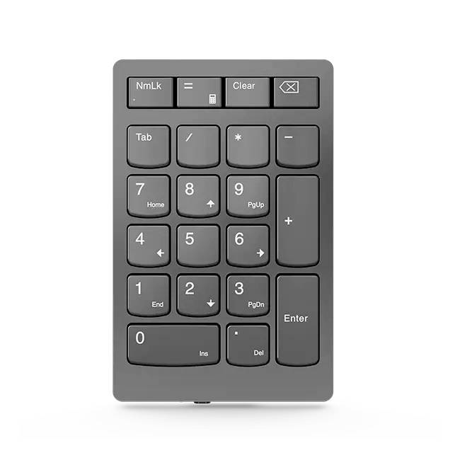 Lenovo Go Wireless sans fil Pavé numérique gris